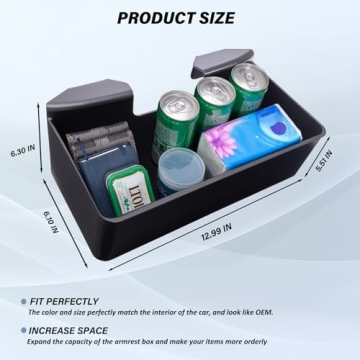 JKCOVER Center Console Organizer for Chevy Silverado and GMC