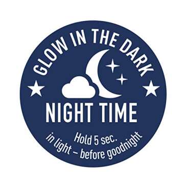 BIBS BPA-Free Natural Rubber Baby Pacifier | Made in Denmark (Vanilla Night, 18-36 Months) 2-Pack