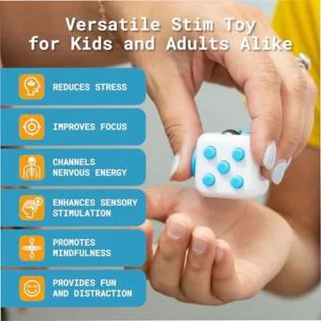 Antsy Labs The Original Fidget Cube, Stress Relief Desk Toy with 6 Sides, Gadget for Focus, Anxiety ...