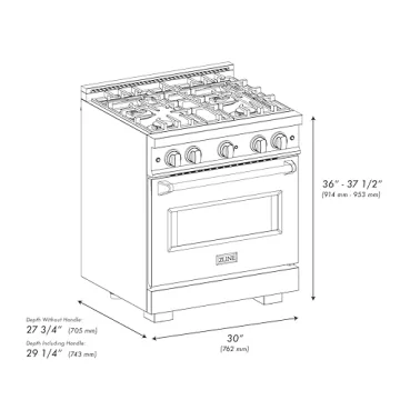ZLINE Autograph Edition 30" Classic Dual Fuel Range - Luxury Kitchen Essential