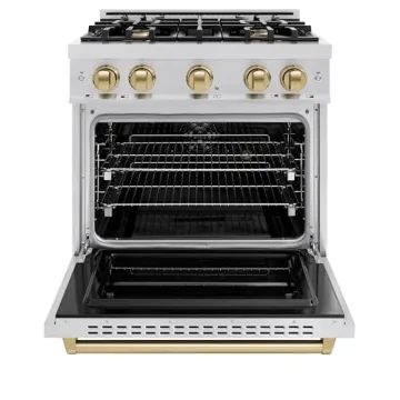 ZLINE Autograph Edition 30" Dual Fuel Range with 4 Burners