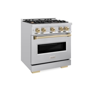 ZLINE Autograph Edition 30" Dual Fuel Range with 4 Burners