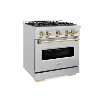 ZLINE Autograph Edition 30" Dual Fuel Range with 4 Burners