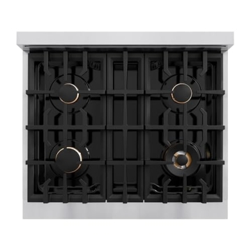 ZLINE Autograph Edition 30" Dual Fuel Range with 4 Burners