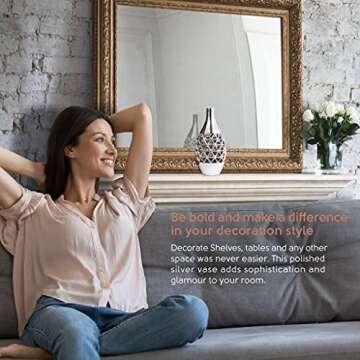 Luxury Metal Vase for Home Decor - Elegant Centerpiece