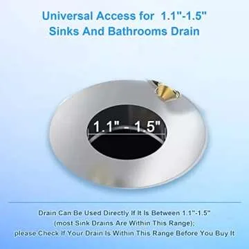 【Pack of 2】 Bathroom Sink Stoppers with Hair Catcher - Easy Installation & Efficient Filtering