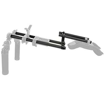 NICEYRIG Carbon Fiber 15mm Rod 12 Inch for Rod Rail Support System, DSLR Shoulder Rig, Pack of 2-011