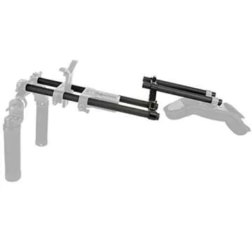 NICEYRIG Carbon Fiber 15mm Rod 12 Inch for Rod Rail Support System, DSLR Shoulder Rig, Pack of 2-011