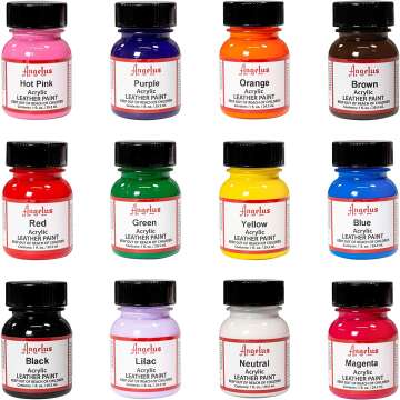 Angelus Acrylic Paint Starter Kit - 12 Colors for Artists