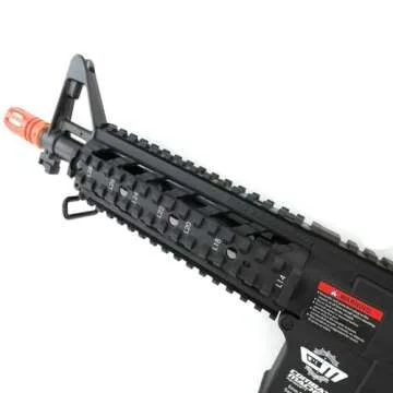 g&g airsoft combat machine m4 raider high-performance full metal gearbox aeg rifle w/ integrated ras and crane stock(Airsoft Gun)