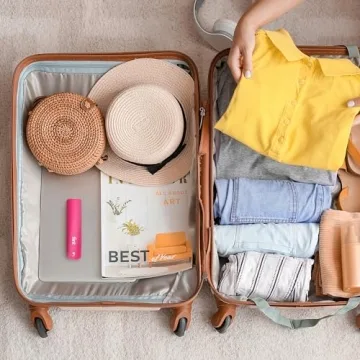 Flint Classic Pink Retractable Mini Lint Roller with 90 Extra Sticky Sheets, Small and Portable Lint Roller, Ideal Pet Hair Remover Lint Roller, Travel Lint Roller, and Lint Roller for Clothes