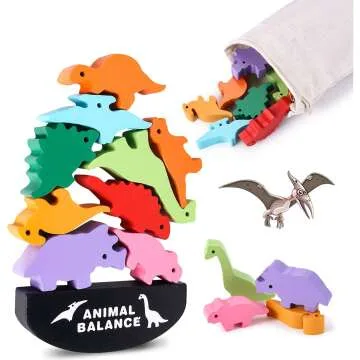 Dinosaur Stacking Toy for Kids 4-7 Years