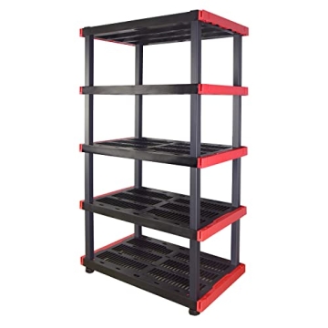 CX Craftsman, 5-Tier Highly Durable Storage Rack, 200lbs/shelf, (72.3”H x 40”W x 24”D), Interl...