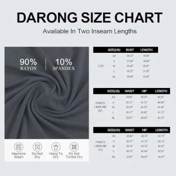 Darong Women's Stylish 2 Piece Lounge Set for Ultimate Comfort