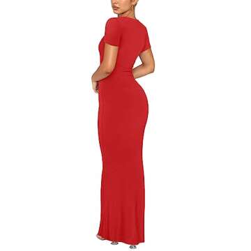 REORIA Women's Casual Long Maxi Dress Elegant Summer Style