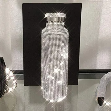 helegeSONG Bling Diamond Water Bottle for Women