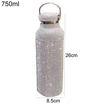 helegeSONG Bling Diamond Water Bottle for Women