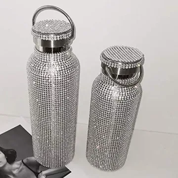helegeSONG Bling Diamond Water Bottle for Women