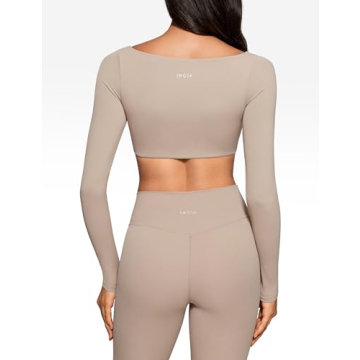 Stylish INGIA Women's Square Neck Crop Top with Support