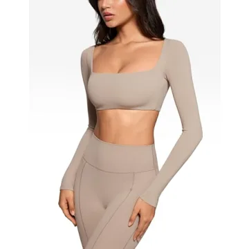 Stylish INGIA Women's Square Neck Crop Top with Support