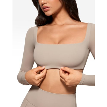 Stylish INGIA Women's Square Neck Crop Top with Support
