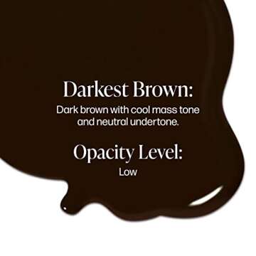 Perma Blend - Darkest Brown - Microblading Ink for Permanent Eyeliner - Professional Tattoo Ink - Da...