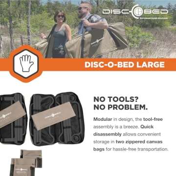 Disc-O-Bed Cam-O-Bunk Bed Large for Camping Comfort