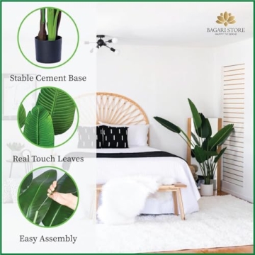 5 Foot Artificial Bird of Paradise Plant for Stunning Decor