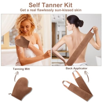 2 IN 1 Self Tanning Mitt Applicator Kit