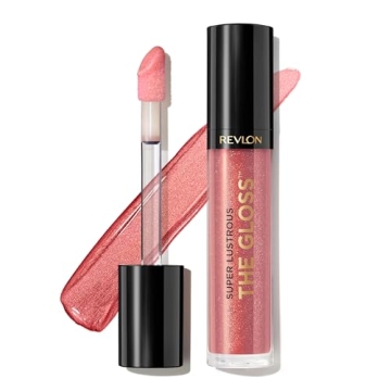 Revlon Super Lustrous Lip Gloss, Non-Sticky, High Shine Finish, 246 Blissed Out, 0.13 Oz