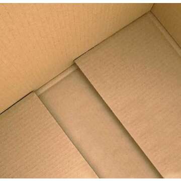 Secure Seal - 10x4x4 Pack of 50 Corrugated Cardboard Packing Shipping Mailing Moving Carton Boxes