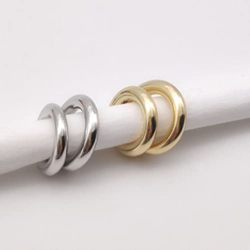 Ear Cuffs Non Piercing Aretes De Mujer Gold Chunky Earrings for Women Clip On Earrings Non Tarnish Gold Earrings Gifts Trendy Stuffers