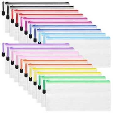 EOOUT Mesh Zipper Pouch Set - 20 Vibrant Pouches for Travel and Organization