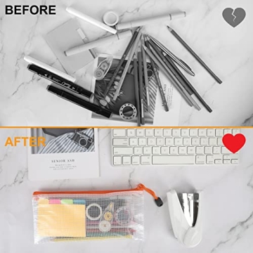 EOOUT Mesh Zipper Pouch Set - 20 Functional Organizing Bags