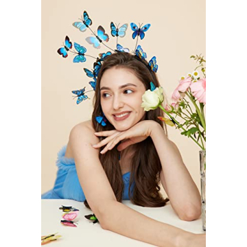 Gionforsy Butterfly Fascinator for Events and Costumes