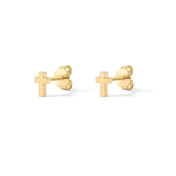 PAVOI Mini Cross Stud Earrings - Elegant & Hypoallergenic