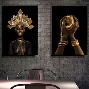 VIAYA African American Wall Art Canvas - Stunning Prints