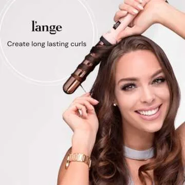 L’ANGE HAIR Ondulé Ceramic Curling Wand for Beach Waves