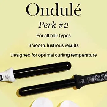 L’ANGE HAIR Ondulé Ceramic Curling Wand for Beach Waves