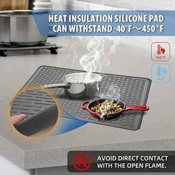 Uovviney Silicone Stove Top Cover for Efficient Kitchen Use