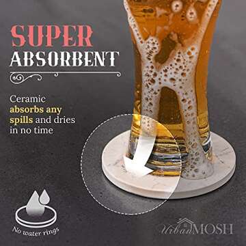 Funny Drink Coasters - House Warming Gifts New Home Couple, Decorations for Living Room Coffee Table Decor