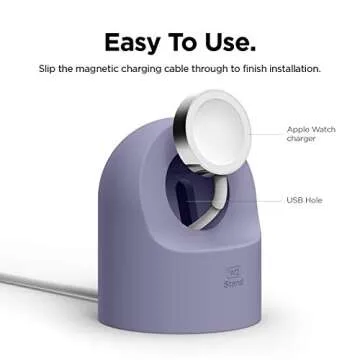 elago W2 Charger Stand Compatible with Apple Watch Series Ultra2/Ultra/10/9/8/7/6/5/4/3/2/1/SE (49mm, 46mm, 45mm, 44mm, 42mm, 41mm, 40mm, 38mm)