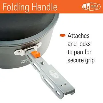 GSI Outdoors, Pinnacle Camper Cooking Set for Camping and Backpacking, 2 to 4 Person