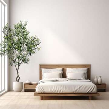 VIGGDA Artificial Tree Faux Olive Tree 8ft(3198leaves) Tall Fake Olive Plant in Pot Fake Silk Tree Faux Plants Indoor