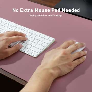 Aothia Leather Desk Pad Protector - Stylish & Durable Mat