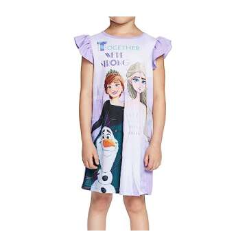 Disney Girls' Frozen 2 3-Pack Nightgown, FROZEN MAGIC 2, 6