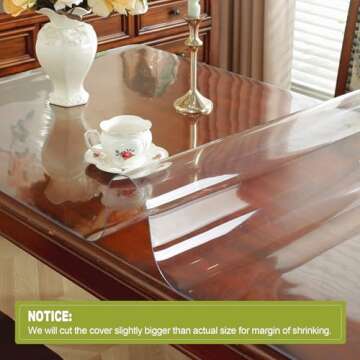 OstepDecor Clear Desk Protector 2mm Thick and Durable