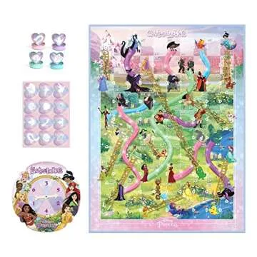 Hasbro Gaming Chutes and Ladders Disney Princess Edition Board Game | Preschool Games for Boys & Girls | 2-4 Players | Easter Gifts for Kids | Ages 3+ (Amazon Exclusive)