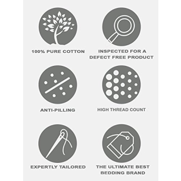 Luxurious Twin XL Sheet Set - 100% Egyptian Cotton, 400TC, Light Grey