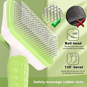 Garstor Self-Cleaning Dog and Cat Brush for Effortless Grooming